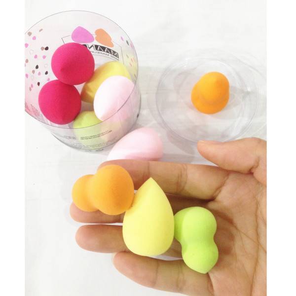 FDCGAS 12 Stück Finger-Puderquasten – Weiche Make-up Schwämmchen Für Foundation & Puder | Mini Beauty Blender, Waschbar & Wiederverwendbar (Rosa)