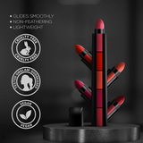 Fab 5 Steps Pop-Up Pen Style stick - 5 in 1 Moisturizing Matte Finish - Lipstick Set  5smlmiz9b-7