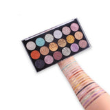 GLOWING FACE GLITTER 18 COLOR GLITTER - PALETTE BEST QUALITY gfgemiz7a-k
