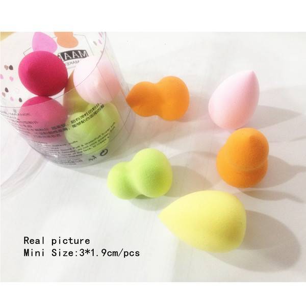 5 peces Mini Beauty Blender Foundation Puff Facial Makeup Sponge pffrmit2h-1