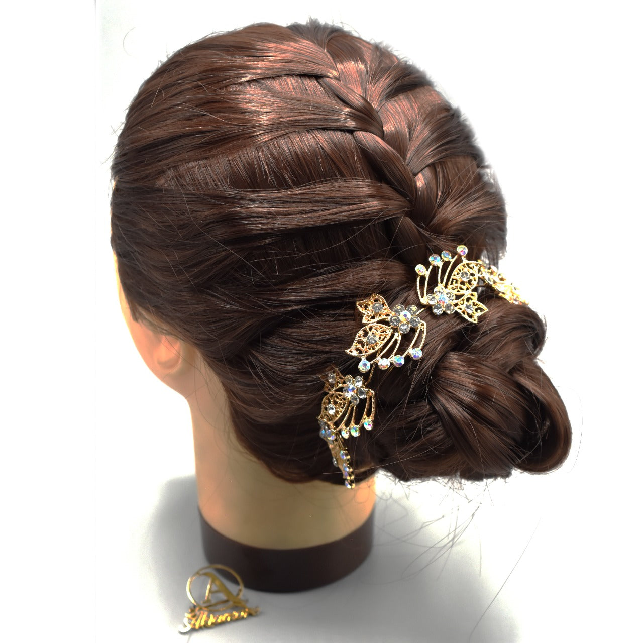 Stylish Flashing Ornaments Rhinestone Pearl Bridal Hair Clip Accessories Jewelry Wedding Elegant Crystal Bride Hair Comb Headwear hpfrcrd1d-6