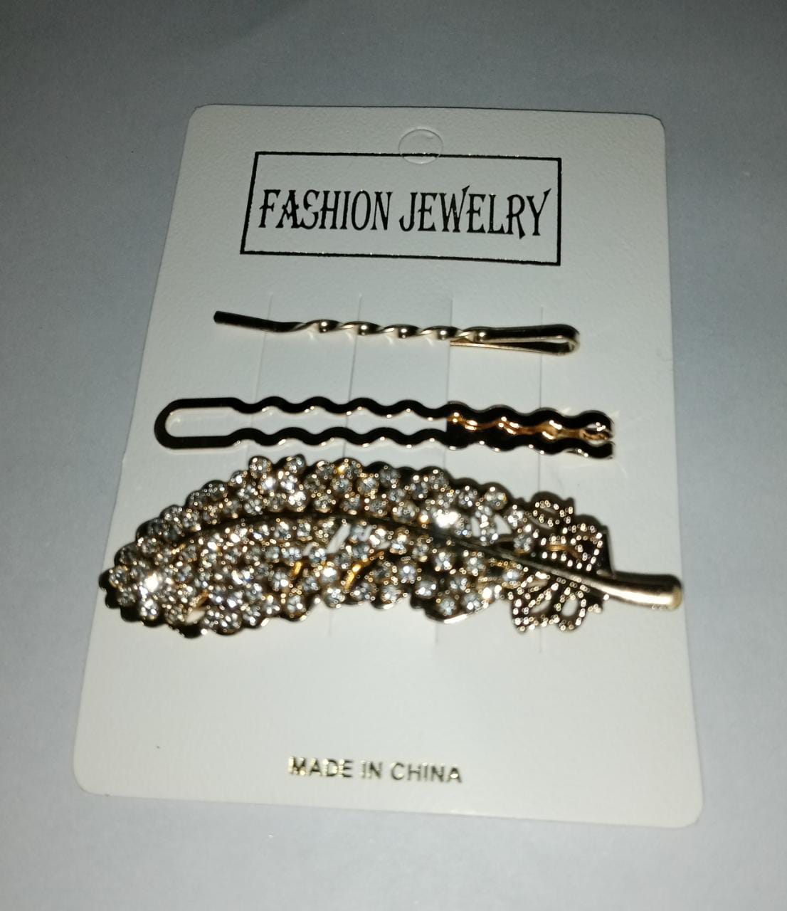 3pcs set rendom design Gold Rhinestone Scissors Pearls Hairpins Hair Clips Hair Accessories