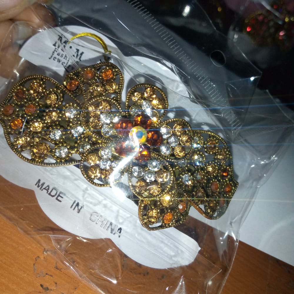 Multi Hair Barrettes for Women Elegant Hair Clips Vintage Crystal Stone Hairpins Flower Hairgrips Party Wedding Headwear hpfraec6b-1