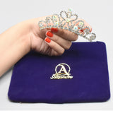Wedding Hair Accessoriedding Hair Tiara Crystal Bridal Tiara Crown Silver Color Diadem Veil Tiaras Wes Headpieces Head Jewelry