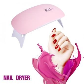 UV LED Nail Lamp,6W Nail Lamp Light with 45s/60s Timer Nail Dryer,Mini Portable USB Gel Nail Polish Lamp for Nail Art at Home uvledpkr3g-1
