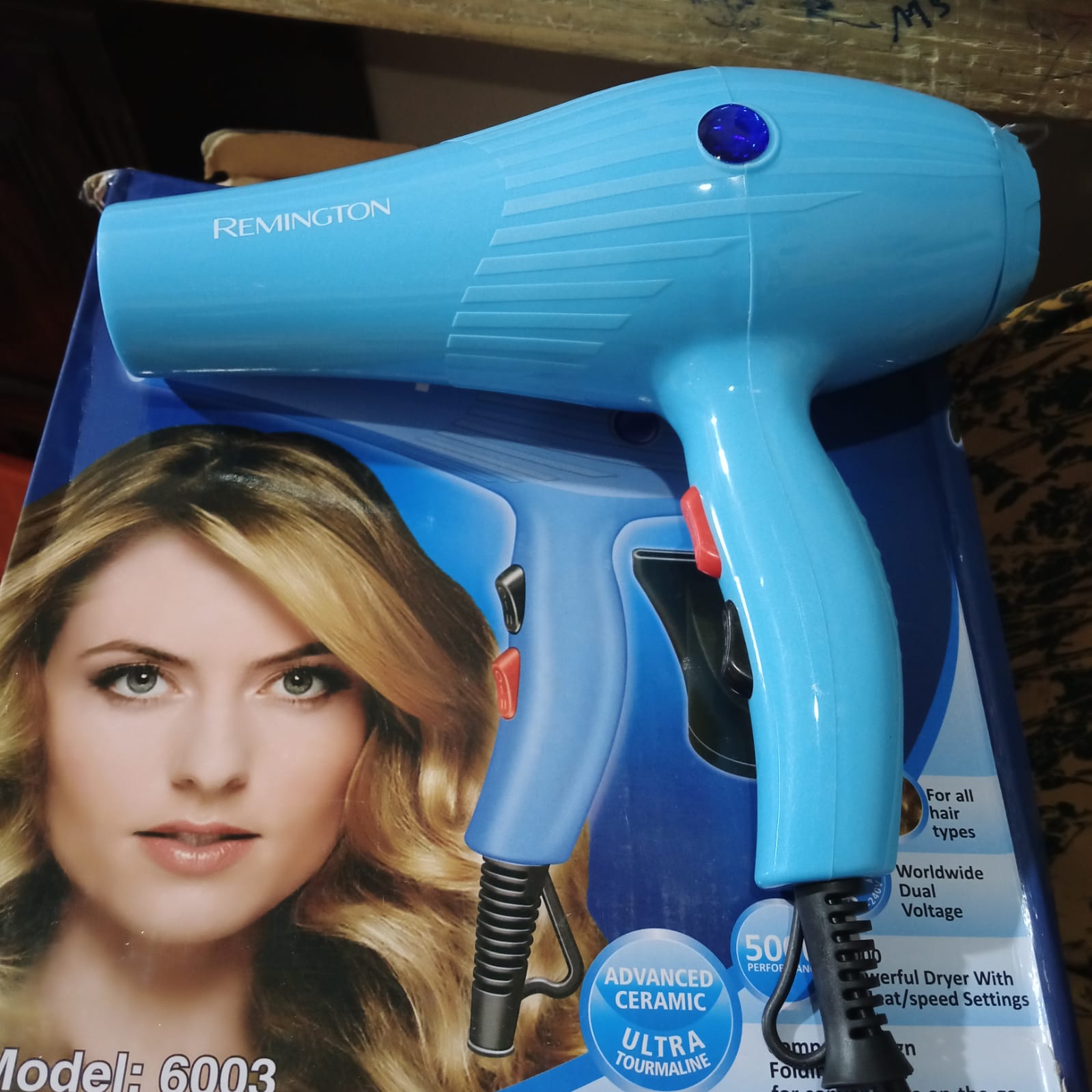 REMINGTON Style Inspirations Professional Hair Dryer - 5000W Powerful Dryer - for all hair types  rhdmnz8b-k
