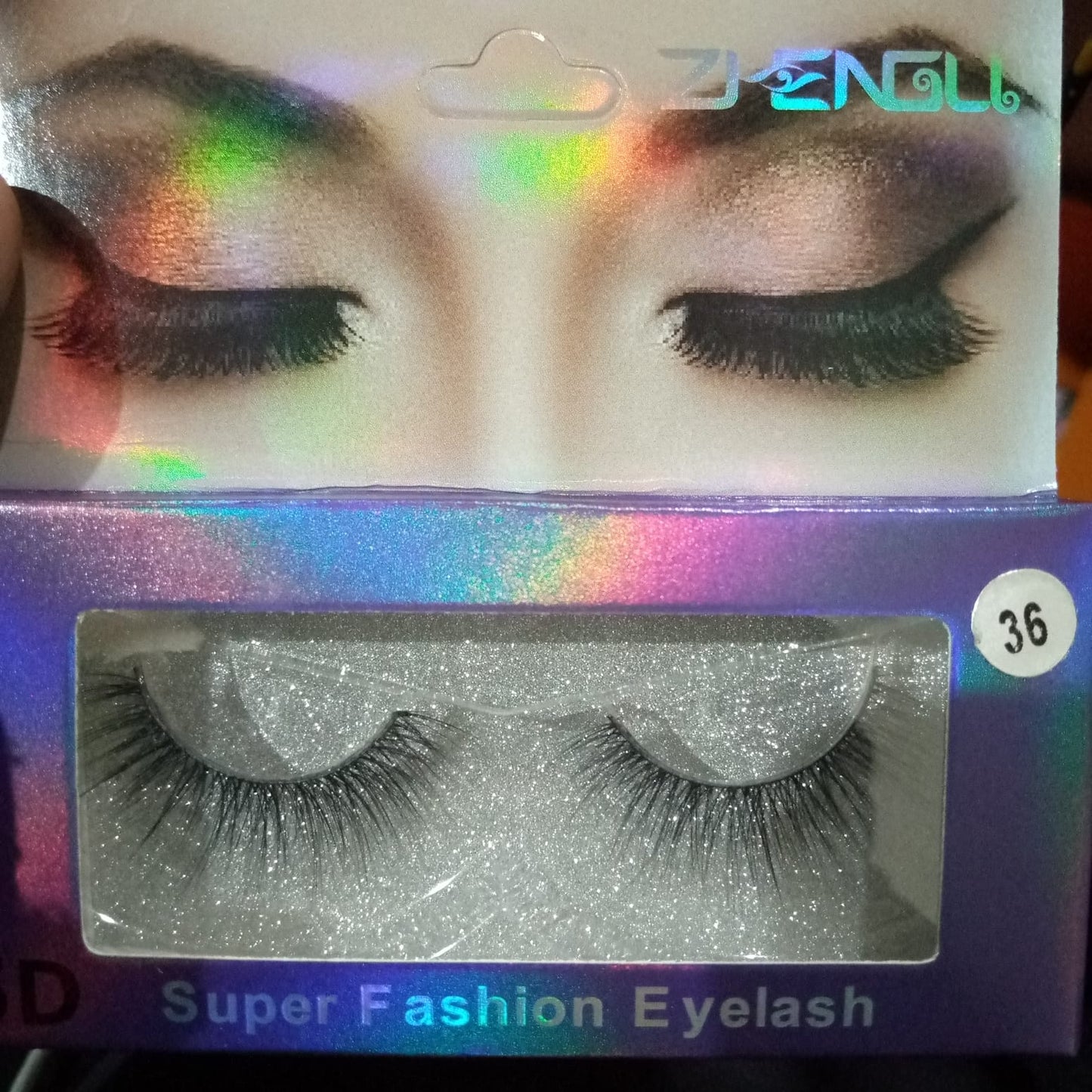 Women Eyelashes Party Black super fashion 3d (1 pair) esfrbks4b-1