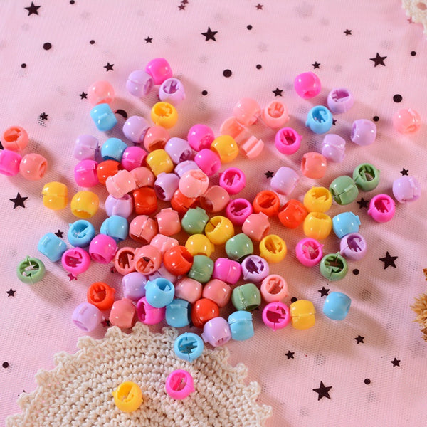 Mini Plastic Hair Claw Clips Grips For Girls Candy Colour Beads Headwear Durable hpfrmid3e-6