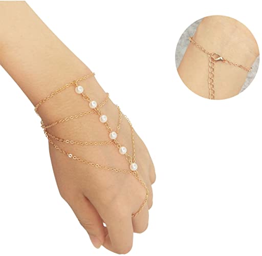 Hand Bracelet Connected Ring | Finger Ring Bangle Bracelets | Hand Bracelets  Women - Bracelets - Aliexpress