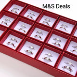 Classic Couple Rings For Men Women CZ Stone Trendy Wedding Lovers' Ring Jewelry Romantic Valentine's Day Present Ring Accessory  fgfrsrf4b-f