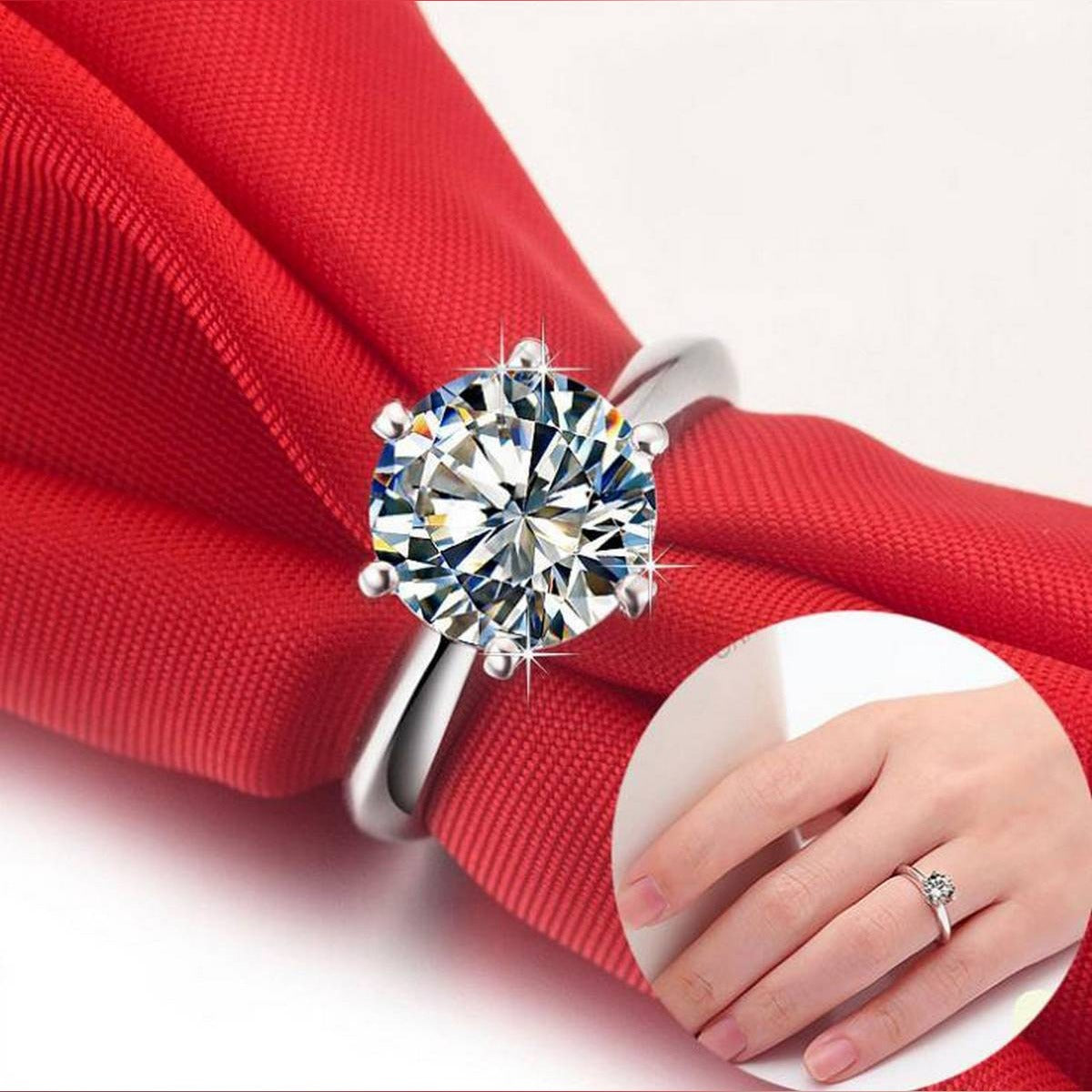 Crystal Zircon Stone Oval Diamond Ring for girl  fgfrsrf1x-e