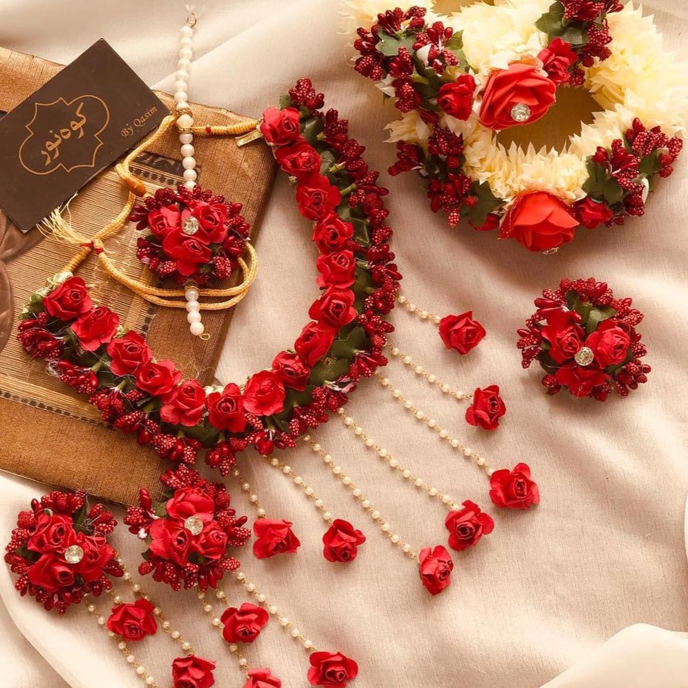Maiyo Mehndi Flower Jewellery For Bridal And Friend's Bridal Wear Wedding & Any Funcation  jtfrmia1h-i