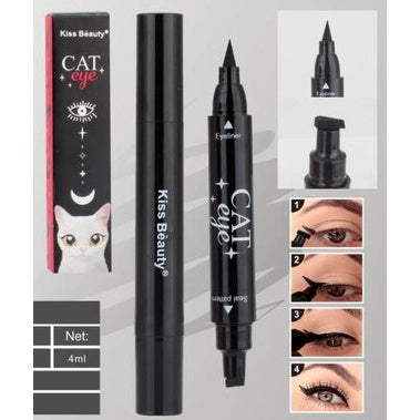 Kiss Beauty Cat Eyeliner - Black