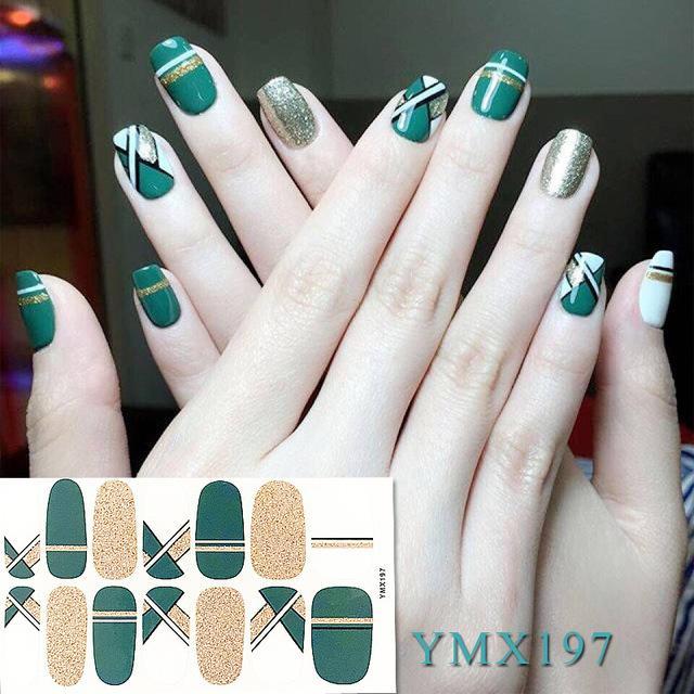 1Pcs Random DIY Nail Stickers Colorful Water Transfer Nail Stickers 3D Flower Foil Adhesive Nail Art Decoration nsfrmir2a-1
