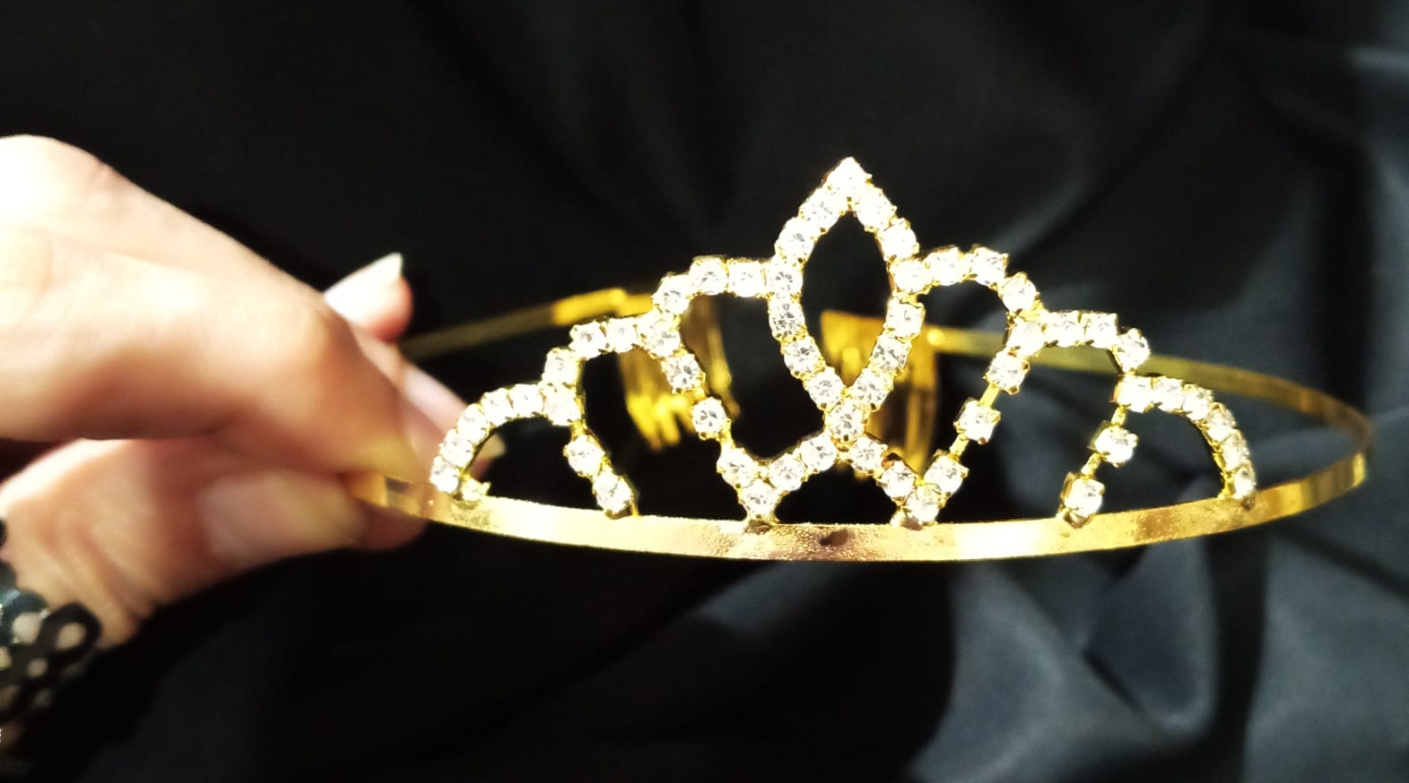 Golden  Color Silver Crystal Crowns Bride tiara Fashion Queen For Wedding Crown Headpiece Wedding Hair Jewelry Accessories cnfrgdc6d-1