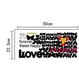 ✽UP✽LOVE Butterfly Removable Wall Decal Bridal Party Sticker Mural Home Photo Decor