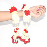 BRIDAL FLOWER GAJRA Indian Pakistani wedding Jewellery Set Mehndi For Women