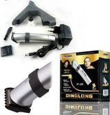 Original Trimmer Shaver Trimmers Shavings Set/Kit Moveable Head and Turbo Speed - Silver Dinglong RF-609X 100% Original rechargeable with charge base Hair And Beard shaving machine And Grooming For Men for hair cutting special for professional