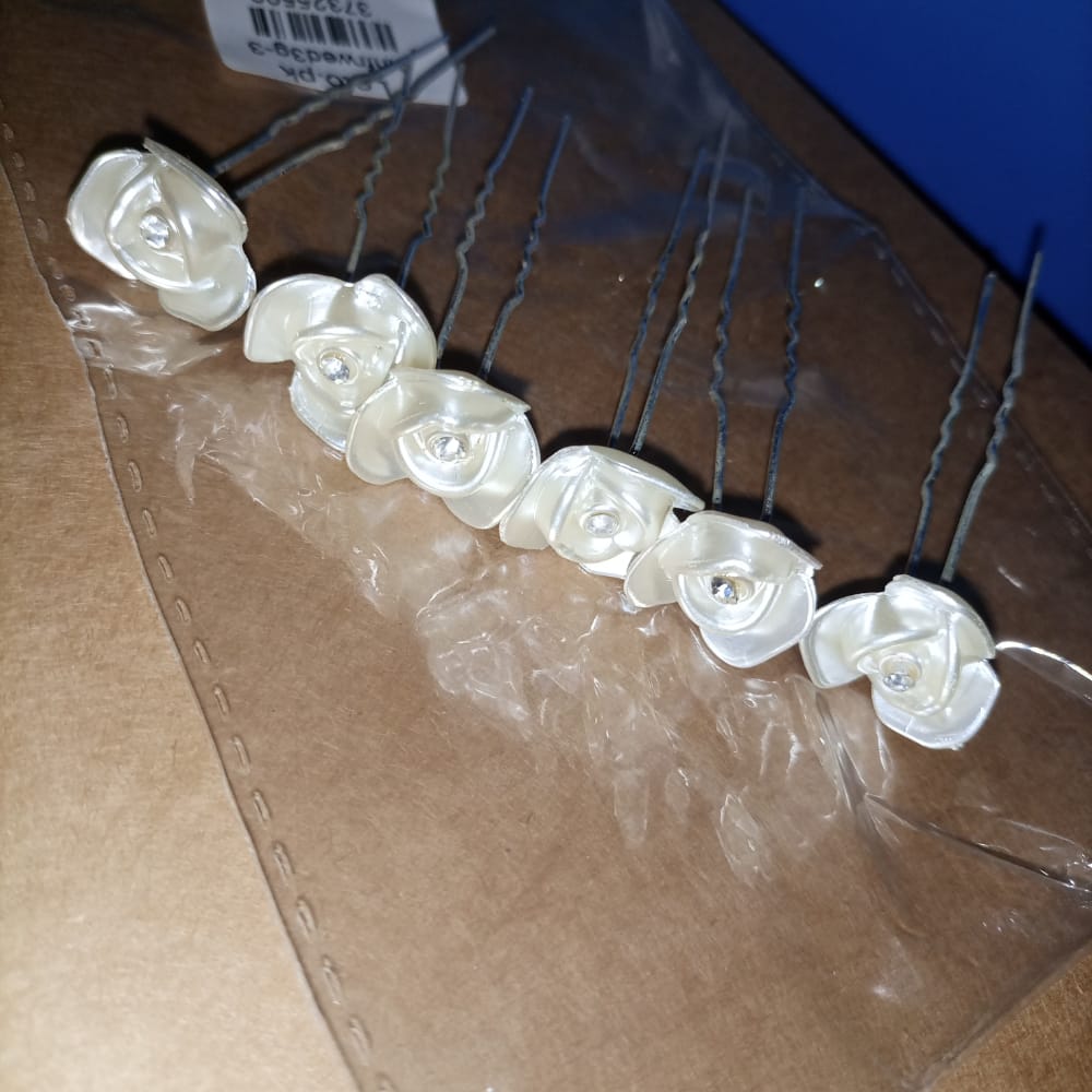 Natural Baroque Pearl Hair Pin Blossom Chinese Hairpin Freshwater Pearl Flower Hair Pins For Women hnfrwed3g-1