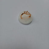 Luxury Zircon Gold Double Student Rings For Woman 2021 New Fashion Gothic Finger Jewelry Wedding Party Girl's Ring