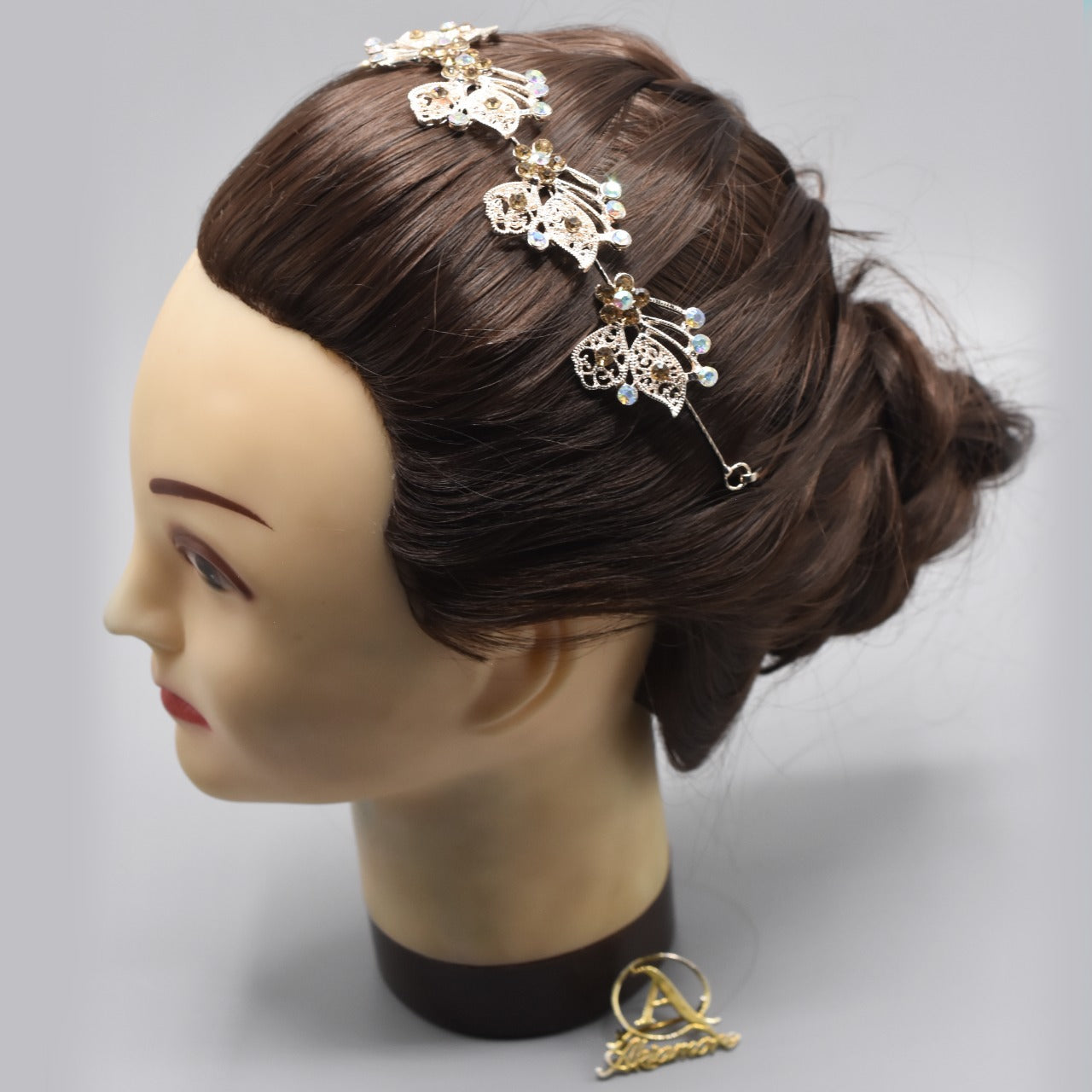 Stylish Flashing Ornaments Rhinestone Pearl Bridal Hair Clip Accessories Jewelry Wedding Elegant Crystal Bride Hair Comb Headwear hpfrcrd1d-6