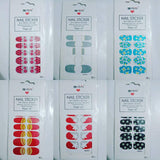 1Pcs Random DIY Nail Stickers Colorful Water Transfer Nail Stickers 3D Flower Foil Adhesive Nail Art Decoration nsfrmir2a-1