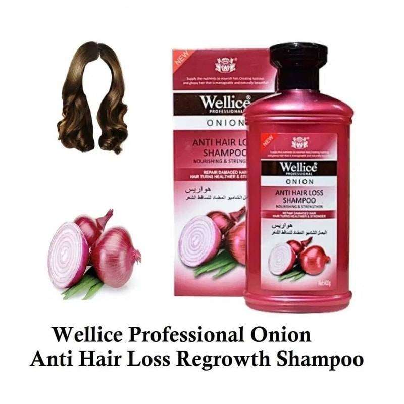 Wellice Onion Anti Hair Loss Shampoo 400ml wposmnz7b-i