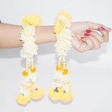 BRIDAL FLOWER GAJRA Indian Pakistani wedding Jewellery Set Mehndi For Women
