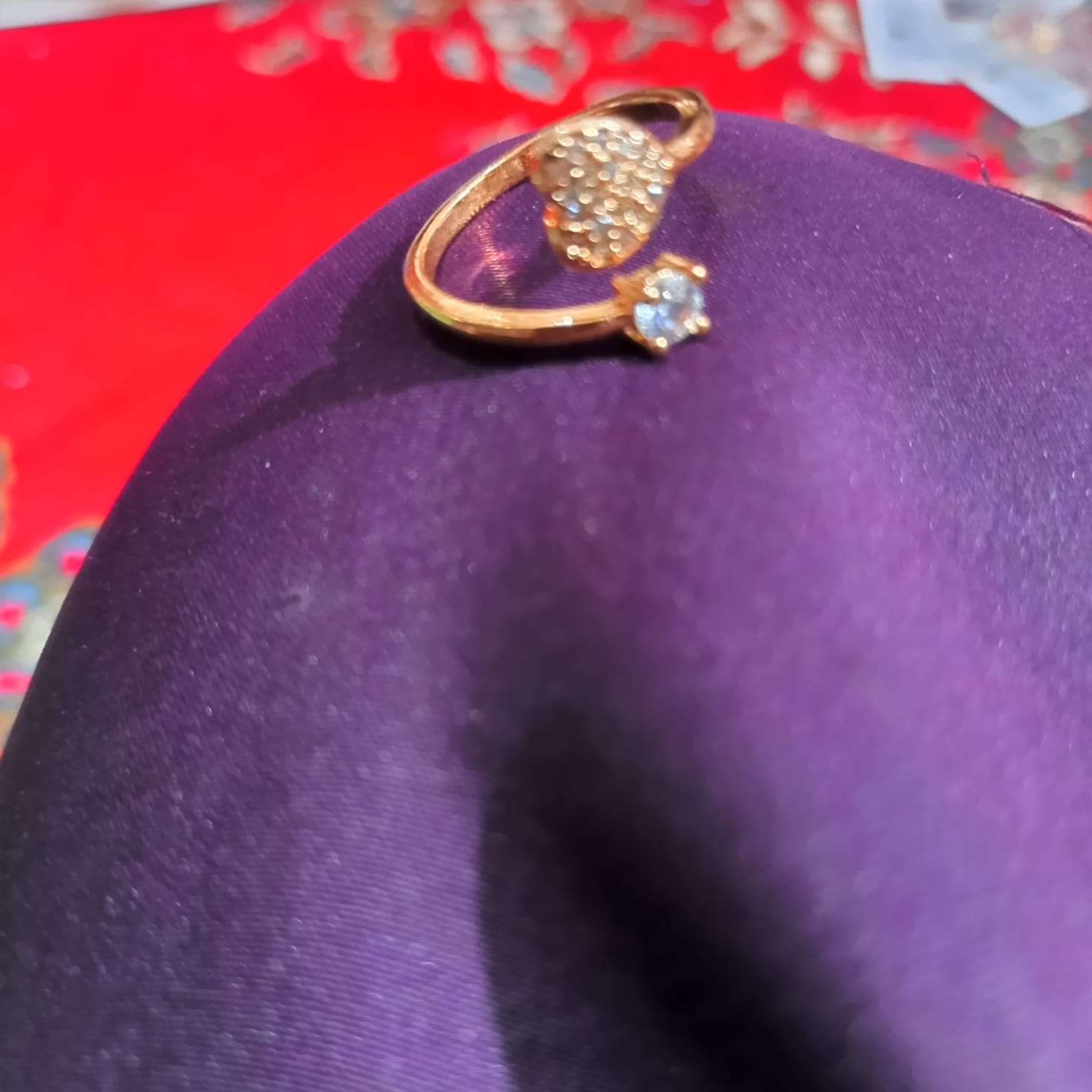 Fashion Rose Gold Stanless Steel Rings With Stone Crystal For Men Girl Women  In Wedding With Cross