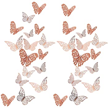 3D butterfly 12 pack multicolor