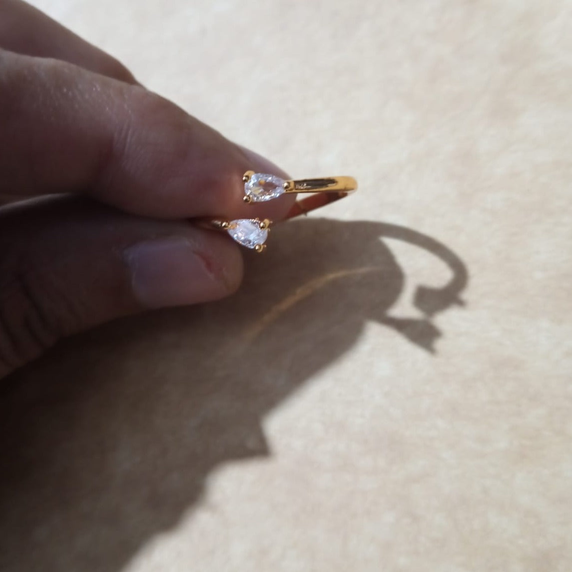 Luxury Zircon Gold Double Student Rings For Woman 2021 New Fashion Gothic Finger Jewelry Wedding Party Girl's Ring