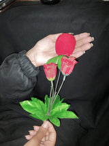 Red Rose Flower Ring with Box for Wedding Valentines Engagement  kifrrdc1f-4