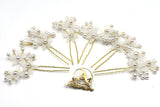 6Psc Elegant Bridal Pearl Handmade Flower Beautiful Hair Accessories Wedding Hair Pins Bridesmaid Bridal Decor hnfrsrd5s-4
