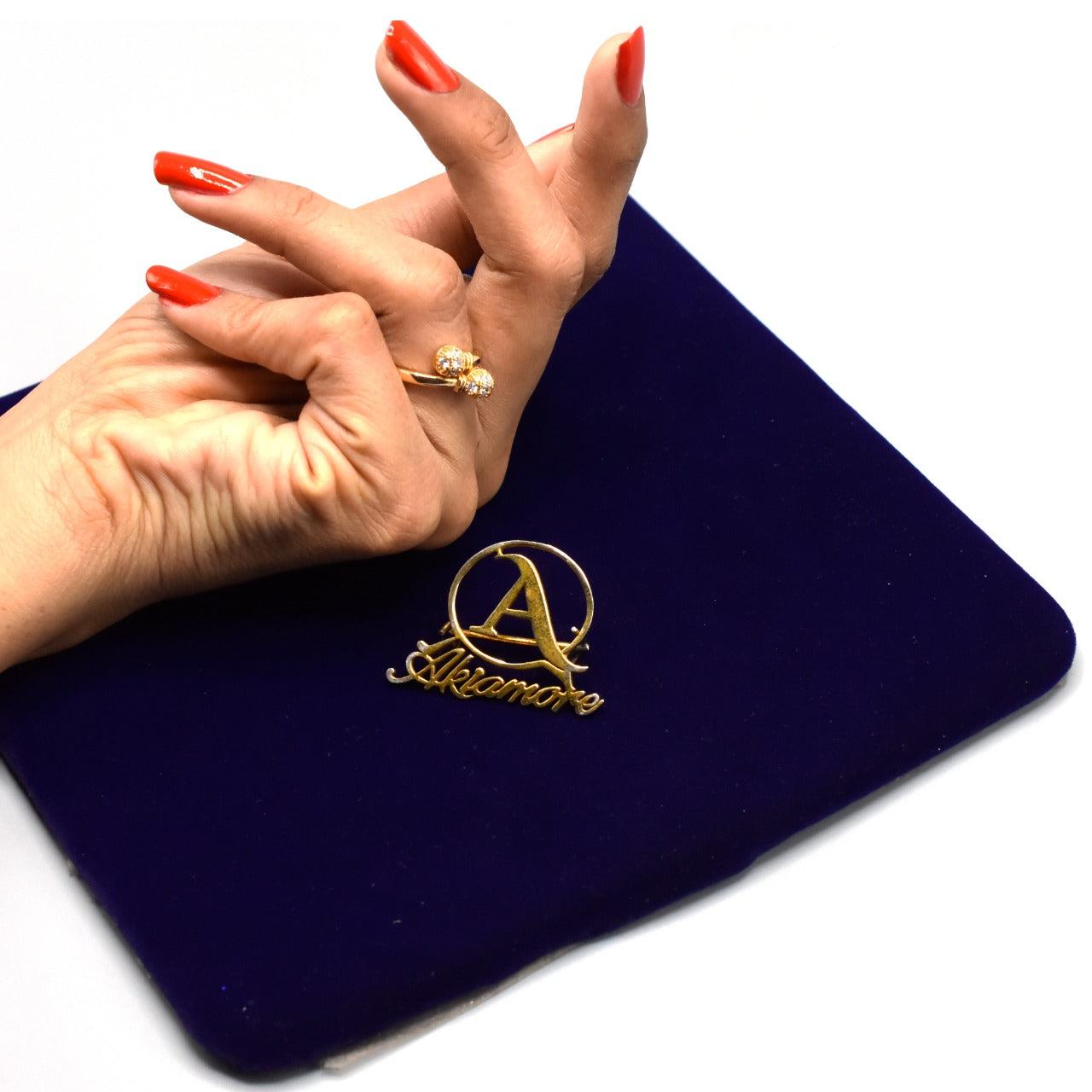 Luxury Zircon Gold Double Student Rings For Woman 2021 New Fashion Gothic Finger Jewelry Wedding Party Girl's Ring
