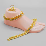 Gold Layered Initial Cuban Link Chain Iced Out Anklets for Women Cuban Anklet Ankle Bracelet Stainless Steel Jewelry