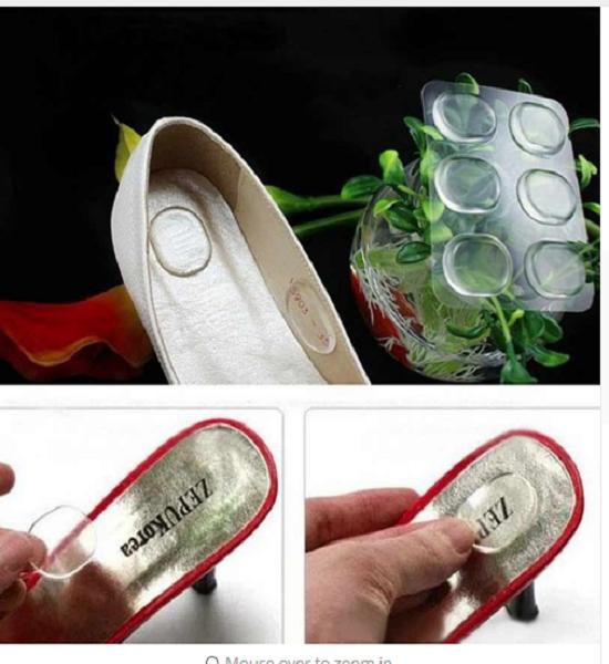 6Pcs Silicone Pads For Shoes Pad Gel Pads For Heel Grips Heel Stick Insert Gel Insoles Orthopedic Insole Cushion Foot Care Tool  fefrcls5c-2