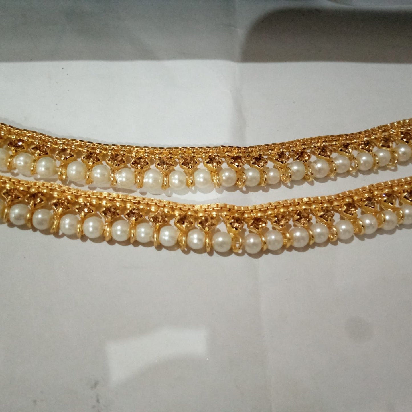 Pearl Golden Payals Gold Silver Color Ethn Tassel Bell Anklets For Women Girl Beach Foot Bracelet Anklet India Jewelry Accessories plfrpda3b-3