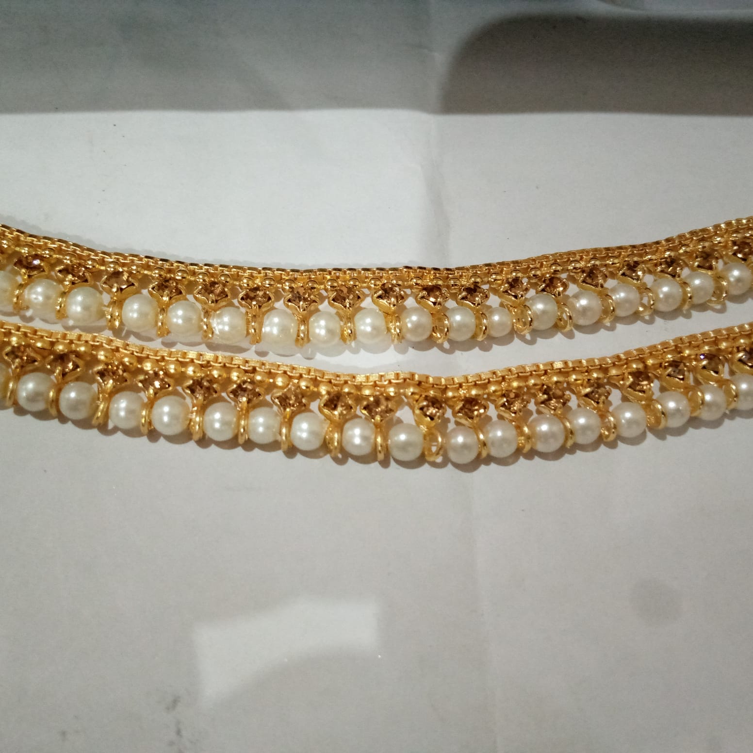 Pearl Golden Payals Gold Silver Color Ethn Tassel Bell Anklets For Women Girl Beach Foot Bracelet Anklet India Jewelry Accessories plfrpda3b-3