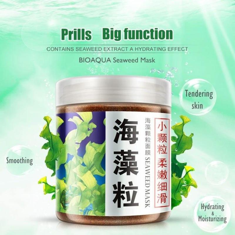 BIOAQUA Pure Seaweed Particles Shrink Pores Anti Acne Moisturizing 200gm Facial Mask  bsmbnz4k-l