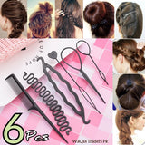 Hair Styling Set, Fashion Hair Design Styling Tool Accessories DIY Hair Accessories Tool Kit Hair Sculpting Tool Kit, Magic ple Quick Spiral Braide  htfrbks6j-1