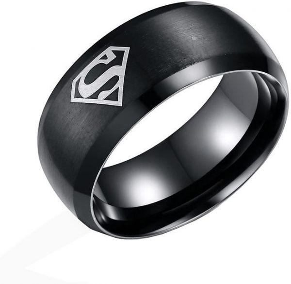 Black Superman Ring For Men. mg18bkf3w-4