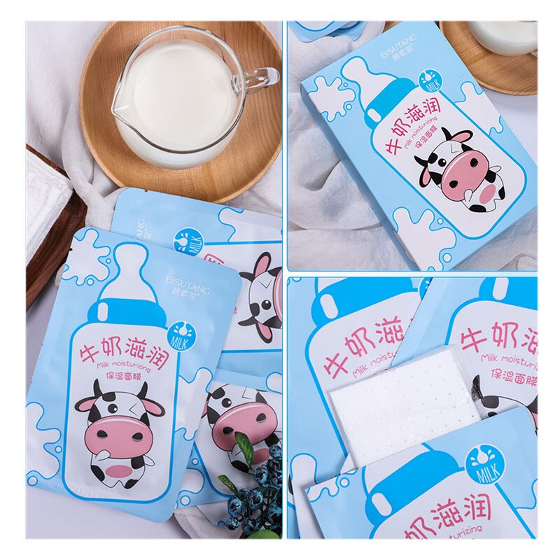 BISUTANG Milk Nourishing Mask Hydrates And Nourishes The Skin To Remove Acne Whiten And Anti Wrinkle And Anti Aging Face Care  mkfrweu1d-3