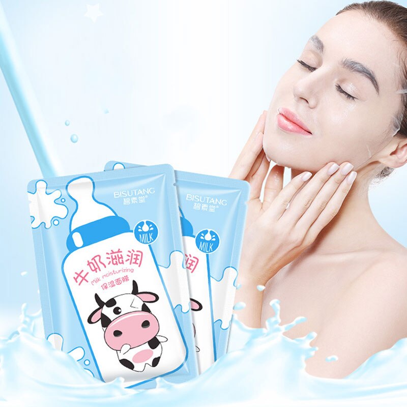 BISUTANG Milk Nourishing Mask Hydrates And Nourishes The Skin To Remove Acne Whiten And Anti Wrinkle And Anti Aging Face Care  mkfrweu1d-3