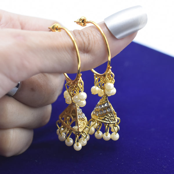 Vintage Gold Metal  Drop Earrings for Women Bohemian Indian Jhumka Jewelry Bells Tassel Drop Earring egfrcdb9i-6