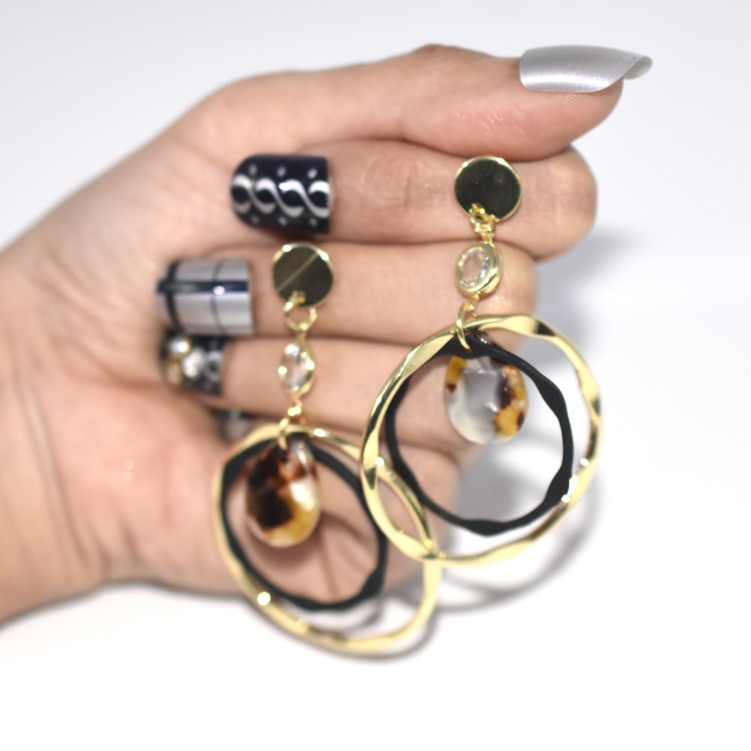 Vintage Fashion Golden  Metal Earrings For Women Trendy Creative Design Big Geometric Hanging Drop Earring Female Jewelry egfrbkb9j-5
