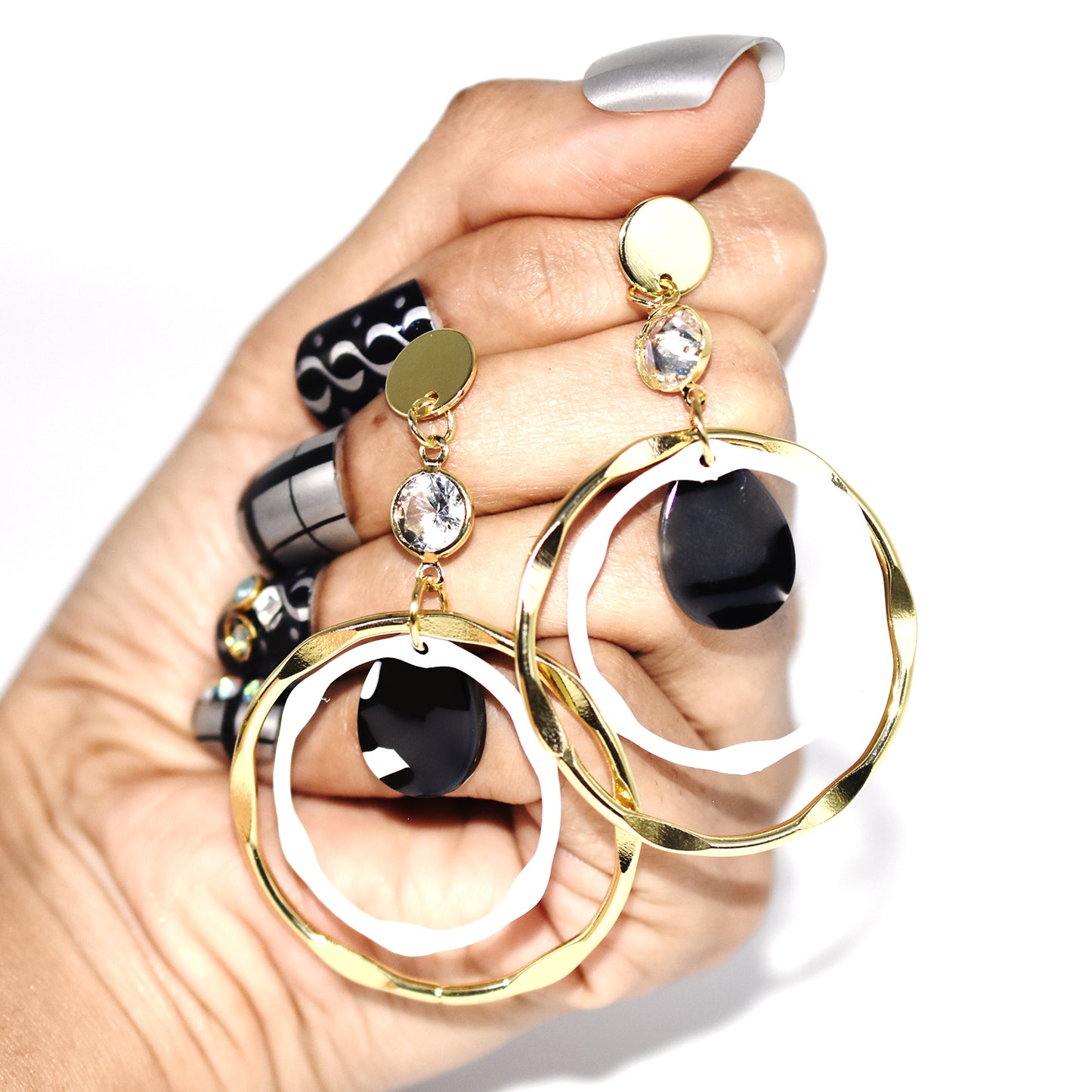 Vintage Fashion Golden  Metal Earrings For Women Trendy Creative Design Big Geometric Hanging Drop Earring Female Jewelry egfrbkb9j-5