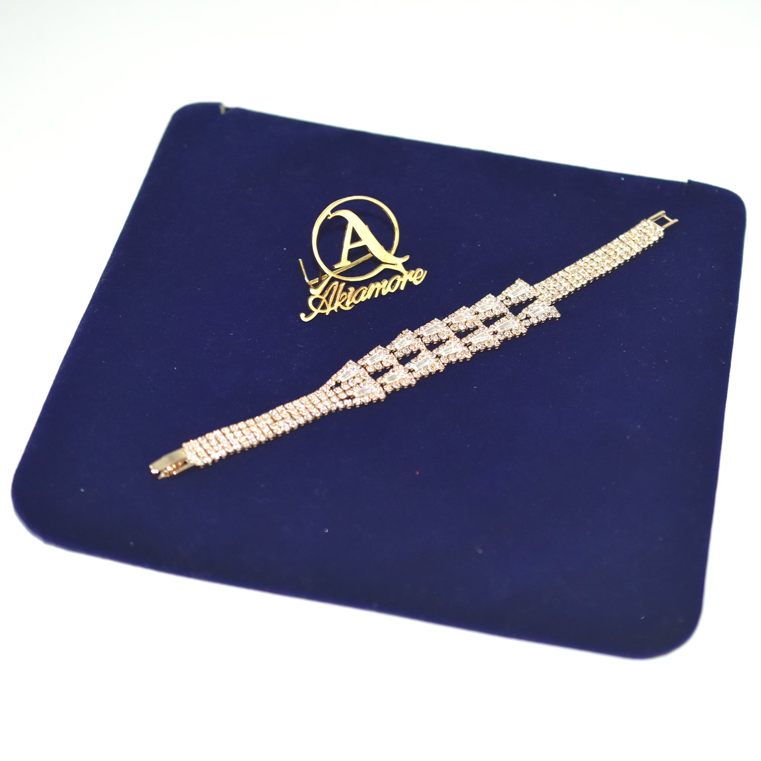 Sterling Golden and Rose Gold Silver Ladies Cubic Zirconia Tennis Bracelet Women Girls Fashion Box Chain Bracelets Jewelry btfrgda4e-a