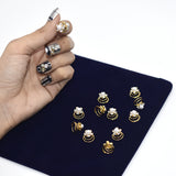 12pcs  Silver Metal Tube Ring Dreadlock Beads for Braids Hair Beads for Dreadlocks Adjustable Hair Braid For Women hbfrsrd2f-1