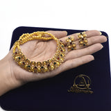 Golden Imitation Pearl Wedding Necklace Earring Sets Party Jewelry Sets for Women Elegant Party Gift Fashion Jewellery jtfrcra1g-1