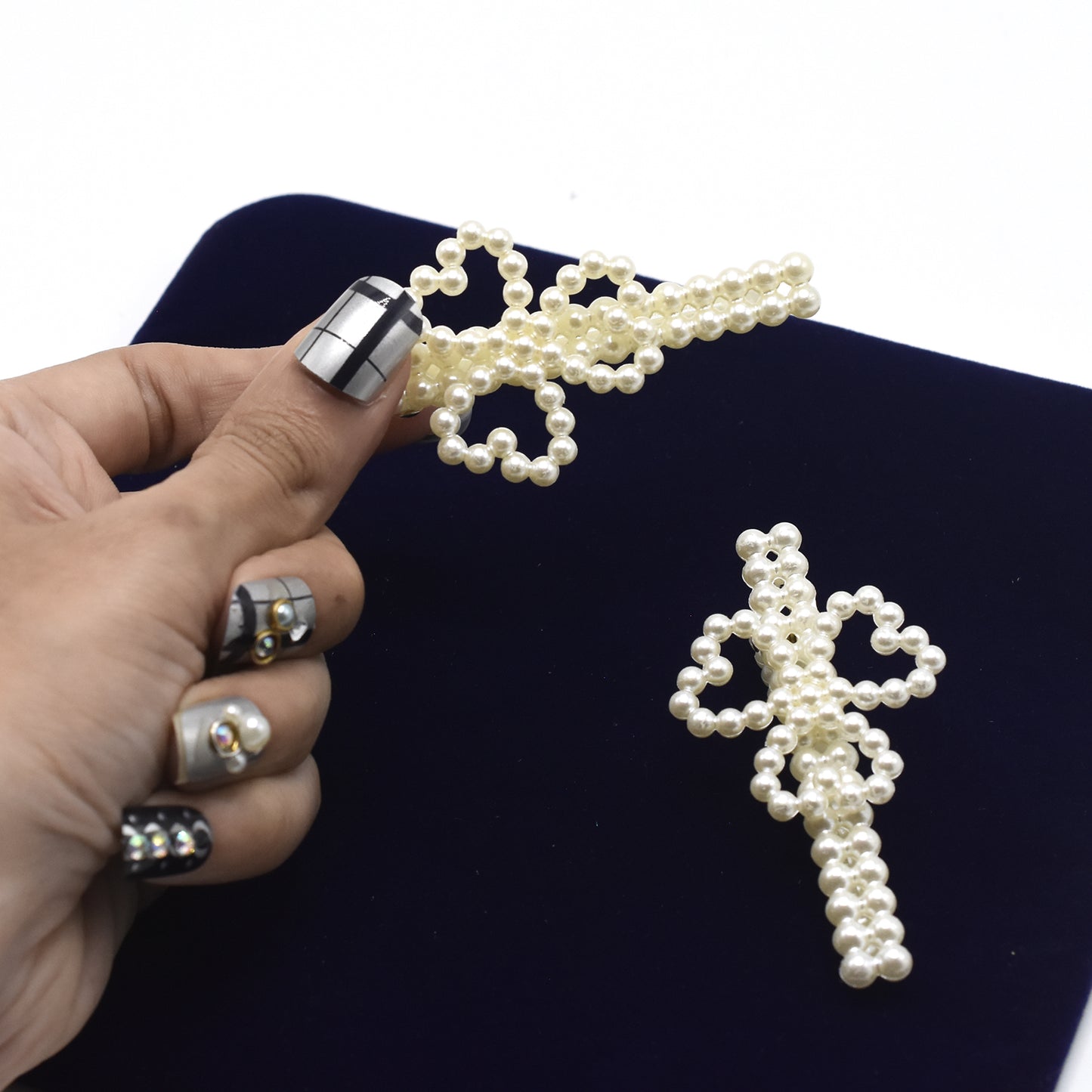 Girl Pearl Crystal Hair Clips Temperament Full Diamond Rhinestone Pearl Elegant Barrettes Hairgrips Women Hair Accessories hpfrpwc4b-3